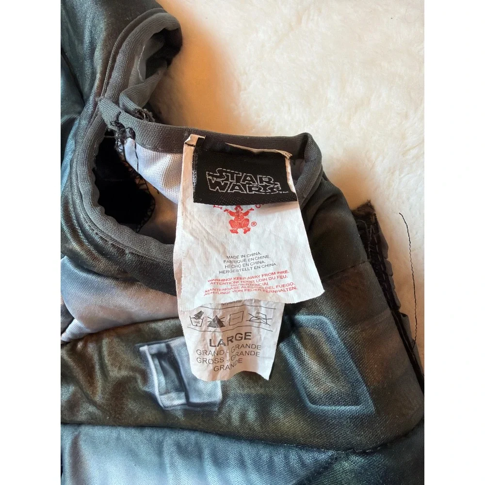 Star Wars The Mandalorian Kids Costume Large Padded Beskar Armor with Cape